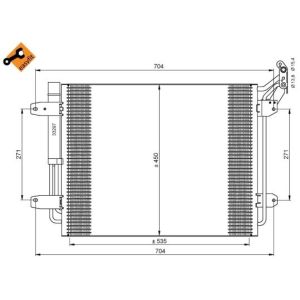 Condensor, airconditioning NRF 35848