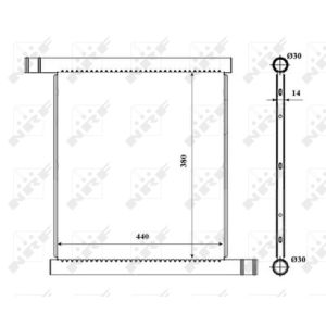 Radiator, motorkoeling NRF 53857