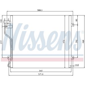 Condensatore, impianto di climatizzazione NISSENS 94773