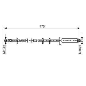 Bremsschlauch BOSCH 1 987 476 329