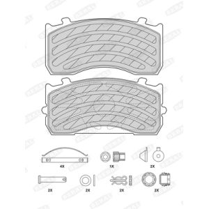 Remblok set, schijfrem BERAL BCV29183TK