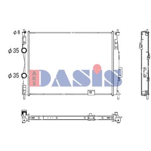 Motorkühler AKS DASIS 070186N