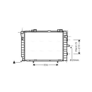 Arrefecedor do motor AVA COOLING MS2229