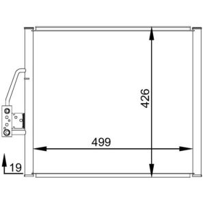 Condensatore, impianto di climatizzazione BEHR MAHLE AC 277 000S