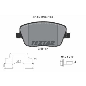 Bremsbelagsatz TEXTAR 2358101, Vorne