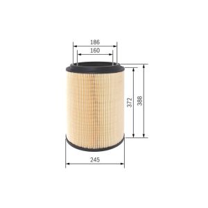 Filtro aria BOSCH F 026 400 411