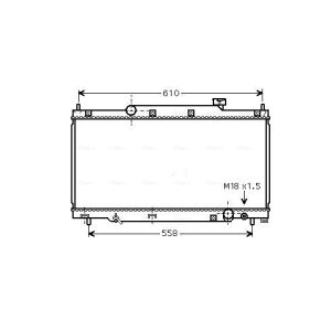 Arrefecedor do motor AVA COOLING HD2164