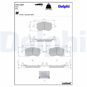 Jarrupala, levyjarru DELPHI LP5110EV