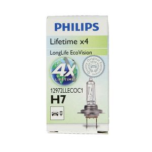 Ampoule, éclairage de virage PHILIPS H7 LongLife EcoVision 12V, 55W