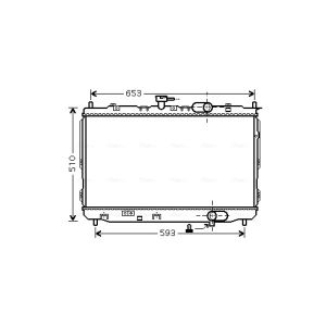 Arrefecedor do motor AVA COOLING KAA2072