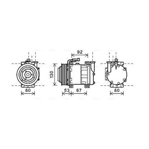 Compressor, ar condicionado AVA COOLING ALAK122