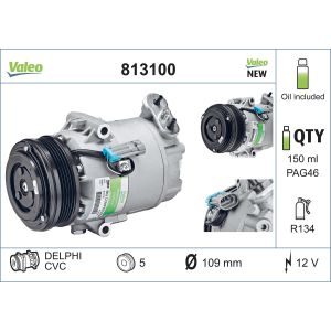 Compressor, ar condicionado VALEO 813100