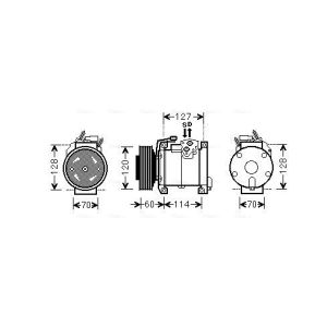 Compressor, ar condicionado AVA COOLING CRAK112