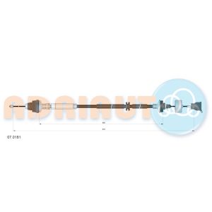 Seilzug, Kupplungsbetätigung ADRIAUTO 07.0181