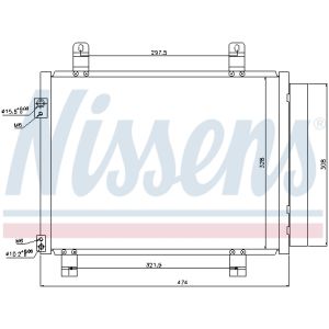 Kondensator, Klimaanlage NISSENS NIS 940122