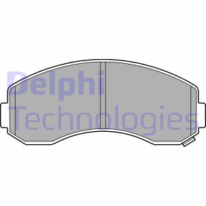 Set di pastiglie freno DELPHI LP3616, fronte