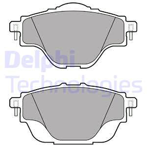 Bremsbelagsatz DELPHI LP2509, Hinten