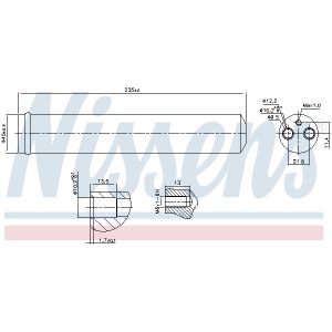 Secador, aire acondicionado NISSENS NIS 95452