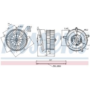 Ventilador de habitáculo NISSENS 87152