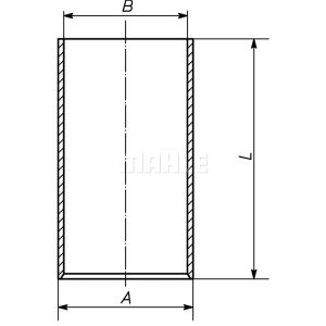 Revestimento do cilindro MAHLE 043 WV 11 00
