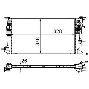 Arrefecedor do motor MAHLE CR 840 000S
