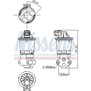 AGR-Ventil NISSENS NIS 98354