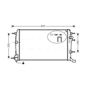 Arrefecedor do motor AVA COOLING RT2414