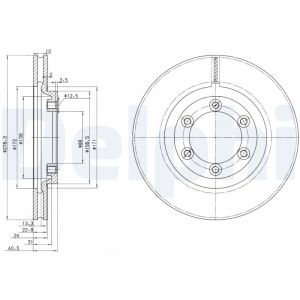 Disco de freno DELPHI BG3523