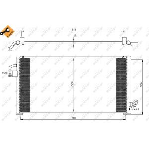 Condensator, airconditioning NRF 35523
