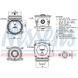 Valvola EGR NISSENS 98295