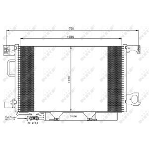 Condensador, aire acondicionado NRF 35623