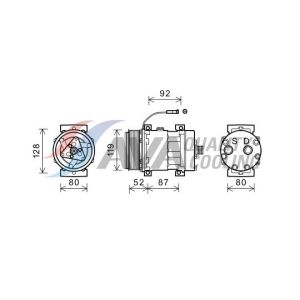 Compressore aria condizionata HIGHWAY AUTOMOTIVE 45021003HW