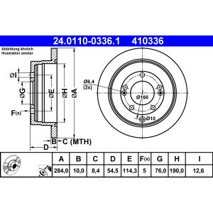 Bremsscheibe ATE 24.0110-0336.1