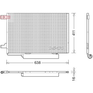 Condensator, airconditioning DENSO DCN17006