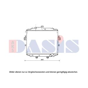 Arrefecedor do motor AKS DASIS 560066N
