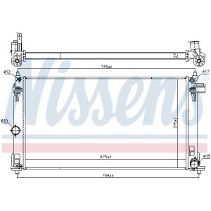 Arrefecedor do motor NISSENS 607154