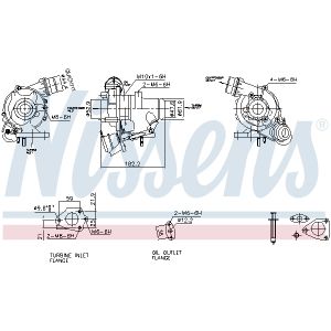 Turboahdin, ahtaminen NISSENS 93426