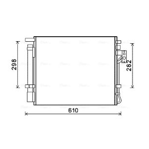 Condensador, sistema de ar condicionado AVA COOLING KAA5149D