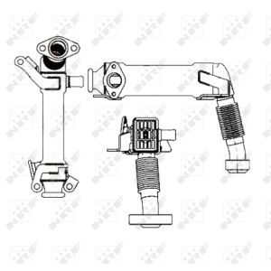 Radiator,Uitlaatgas recirculatie NRF 48001