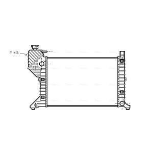 Motorradiateur  AVA COOLING MSA2181