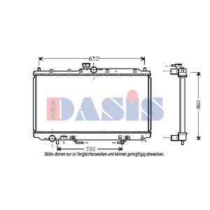 Arrefecedor do motor AKS DASIS 140056N