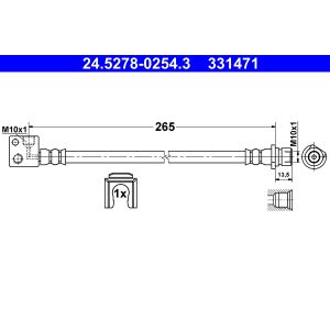 Flexible de frein ATE 24.5278-0254.3