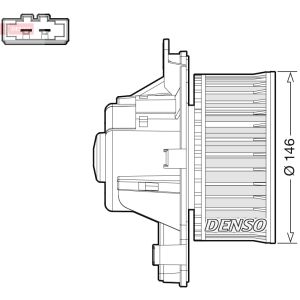 Innenraumgebläse DENSO DEA21014