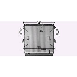 Arrefecedor do motor AVA COOLING FD2667