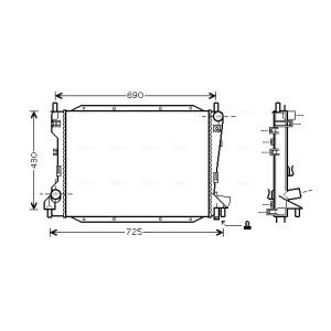 Arrefecedor do motor AVA COOLING JRA2035