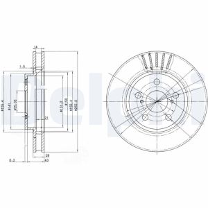 Disco de freno DELPHI BG3187