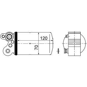 Filtro secador, ar condicionado MAHLE AD 101 000S