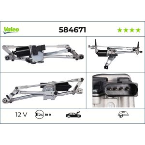 Ruitenwissermotor VALEO VAL584671