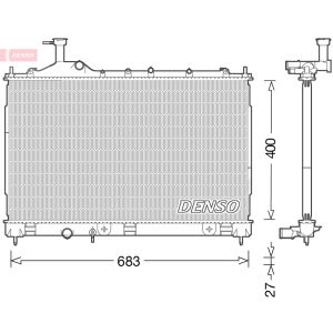 Radiador, arrefecimento do motor DENSO DRM45038