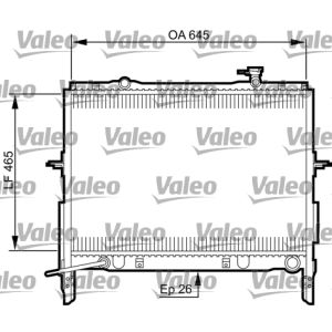 Arrefecedor do motor VALEO 735505